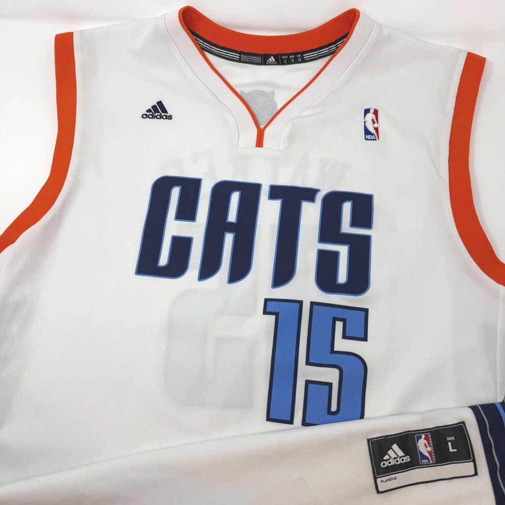 Adidas Charlotte Bobcats Kemba Walker 15 NBA Jersey‎ Mens Large White 7818A 2012